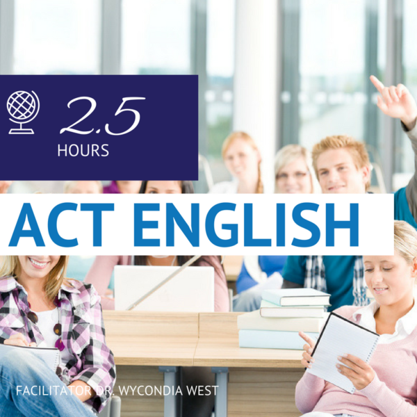 ACT ENGLISH- May 31st (9:00am-11:30am)